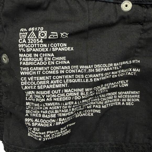 BDG Alexa Mid Rise Denim Shorts Dark Blue Cuffed 5 Pocket Womens Sz 26 - Picture 6 of 8